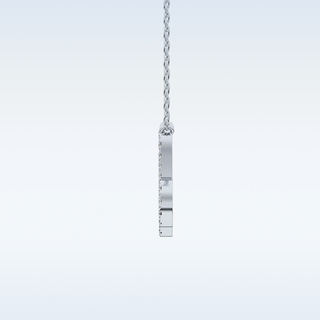 Customized Capricon Shaped Moissanite Necklace – 0.10 CT Round Cut in 14K/18K Gold