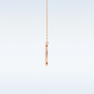 Customized Gemini Shaped Moissanite Necklace – 0.13 CT Round Cut in 14K/18K Gold