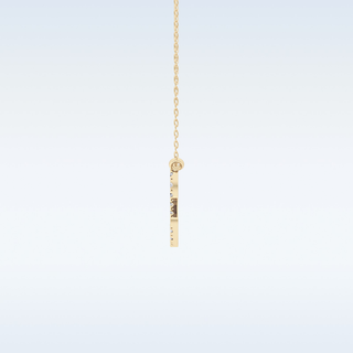 Customized Leo Shaped Moissanite Necklace – 0.14 CT Round Cut in 14K/18K Gold