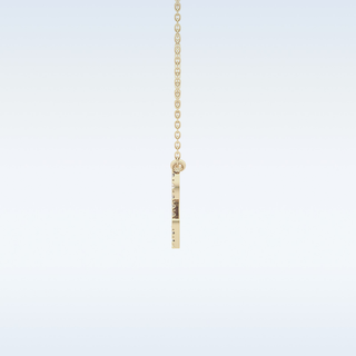 Customized Leo Shaped Moissanite Necklace – 0.14 CT Round Cut in 14K/18K Gold