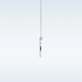Customized Leo Shaped Moissanite Necklace – 0.14 CT Round Cut in 14K/18K Gold