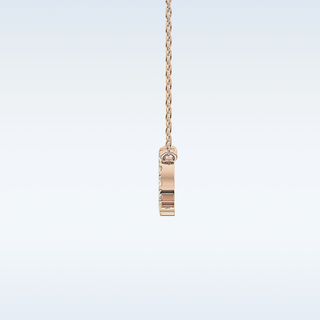 Customized Libra Shaped Moissanite Necklace – 0.10 CT Round Cut in 14K/18K Gold
