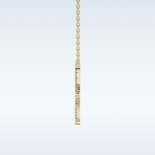 Customized Pisces Shaped Moissanite Necklace – 0.27 CT Round Cut in 14K/18K Gold