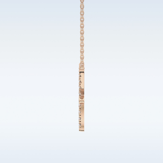 Customized Pisces Shaped Moissanite Necklace – 0.27 CT Round Cut in 14K/18K Gold