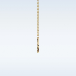 Customized Sagittarius Shaped Moissanite Necklace – 0.04 CT Round Cut in 14K/18K Gold