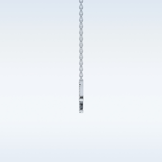 Customized Sagittarius Shaped Moissanite Necklace – 0.04 CT Round Cut in 14K/18K Gold