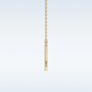 Customized Virgo Shaped Moissanite Necklace – 0.09 CT Round Cut in 14K/18K Gold