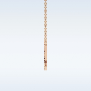 Customized Virgo Shaped Moissanite Necklace – 0.09 CT Round Cut in 14K/18K Gold