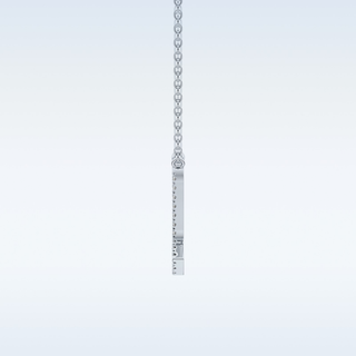Customized Virgo Shaped Moissanite Necklace – 0.09 CT Round Cut in 14K/18K Gold