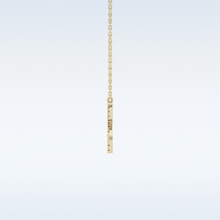 Customized Taurus Shaped Moissanite Necklace – 0.12 CT Round Cut in 14K/18K Gold