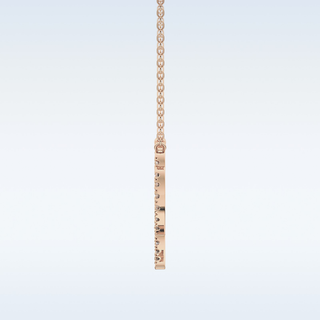 Customized Virgo Shaped Moissanite Necklace – 0.20 CT Round Cut in 14K/18K Gold