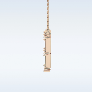 V shaped Moissanite Necklace – 0.08 CT Round Cut in 14K/18K Gold