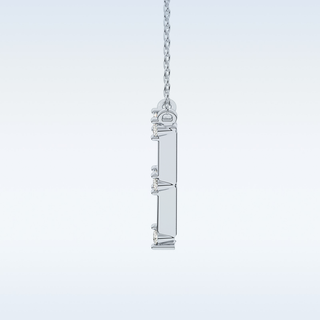 V shaped Moissanite Necklace – 0.08 CT Round Cut in 14K/18K Gold