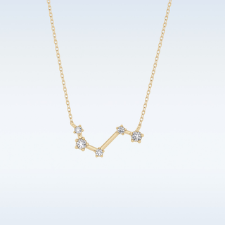 Vein Shape Moissanite Necklace – 0.16 CT Round Cut in 14K/18K Gold