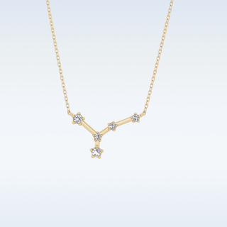 V Shaped Moissanite Necklace – 0.11 CT Round Cut in 14K/18K Gold 7