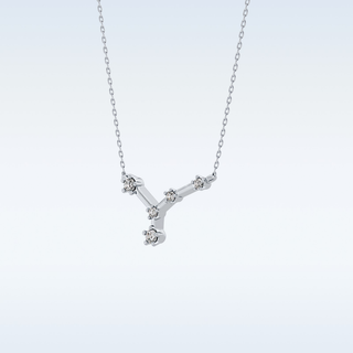 V Shaped Moissanite Necklace – 0.11 CT Round Cut in 14K/18K Gold 4