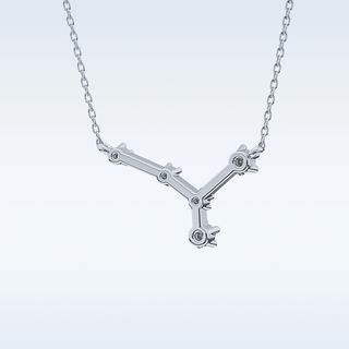 V Shaped Moissanite Necklace – 0.11 CT Round Cut in 14K/18K Gold 6