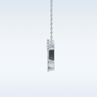 Connected Moissanite Necklace – 0.13 CT Round Cut in 14K/18K Gold