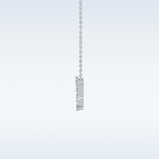 Connected Moissanite Necklace – 0.13 CT Round Cut in 14K/18K Gold
