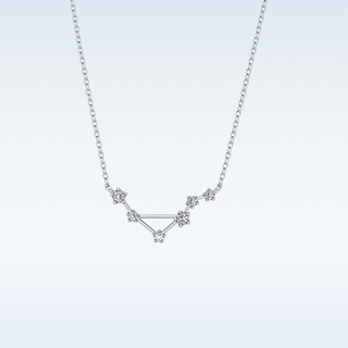V Shape Moissanite Necklace – 0.07 CT Round Cut in 14K/18K Gold