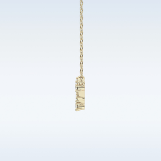 Zig-Zag Moissanite Necklace – 0.10 CT Round Cut in 14K/18K Gold