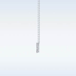 Zig-Zag Moissanite Necklace – 0.10 CT Round Cut in 14K/18K Gold