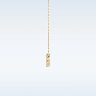 Zig-Zag Moissanite Necklace – 0.111 CT Round Cut in 14K/18K Gold