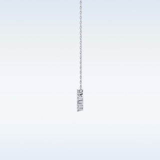 Zig-Zag Moissanite Necklace – 0.111 CT Round Cut in 14K/18K Gold