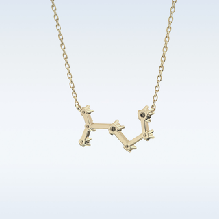 Zig-Zag Moissanite Necklace – 0.85 CT Round Cut in 14K/18K Gold 13