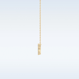 Zig-Zag Moissanite Necklace – 0.85 CT Round Cut in 14K/18K Gold 14