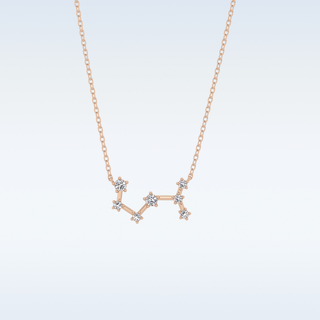 Zig-Zag Moissanite Necklace – 0.85 CT Round Cut in 14K/18K Gold 15