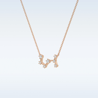 Zig-Zag Moissanite Necklace – 0.85 CT Round Cut in 14K/18K Gold 17