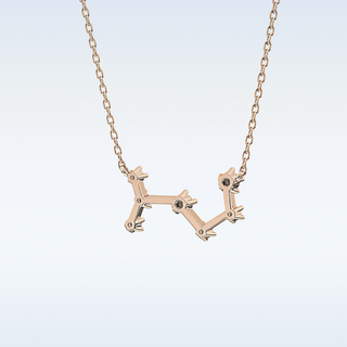 Zig-Zag Moissanite Necklace – 0.85 CT Round Cut in 14K/18K Gold 20