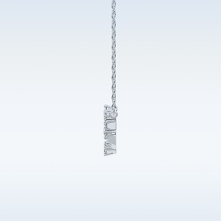 Zig-Zag Moissanite Necklace – 0.85 CT Round Cut in 14K/18K Gold 5