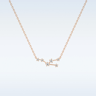 Cosmic Style Moissanite Necklace – 0.62 CT Round Cut in 14K/18K Gold 14