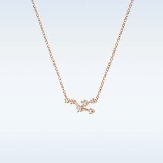 Cosmic Style Moissanite Necklace – 0.62 CT Round Cut in 14K/18K Gold 15