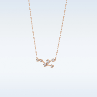Cosmic Style Moissanite Necklace – 0.62 CT Round Cut in 14K/18K Gold 16