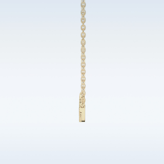 Smile Moissanite Necklace – 0.09 CT Round Cut in 14K/18K