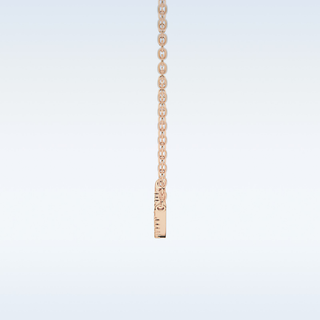 Smile Moissanite Necklace – 0.09 CT Round Cut in 14K/18K