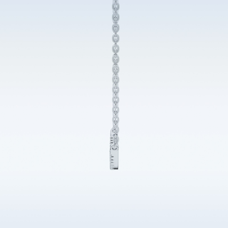 Smile Moissanite Necklace – 0.09 CT Round Cut in 14K/18K