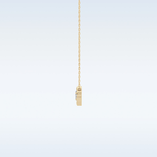 Zig-Zag Moissanite Necklace – 0.07 CT Round Cut in 14K/18K Gold