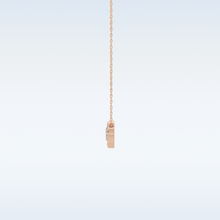 Zig-Zag Moissanite Necklace – 0.07 CT Round Cut in 14K/18K Gold