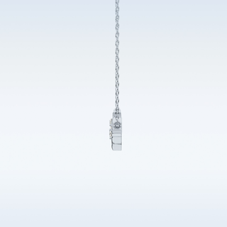 Zig-Zag Moissanite Necklace – 0.07 CT Round Cut in 14K/18K Gold