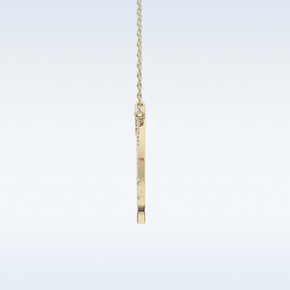Spokes Moissanite Necklace – 0.42 CT Round Cut in 14K/18K Gold
