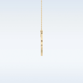 Spokes Moissanite Necklace – 0.42 CT Round Cut in 14K/18K Gold