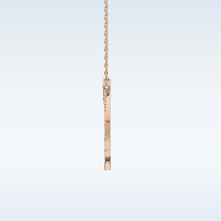 Spokes Moissanite Necklace – 0.42 CT Round Cut in 14K/18K Gold