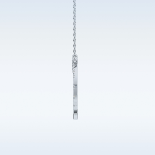 Spokes Moissanite Necklace – 0.42 CT Round Cut in 14K/18K Gold