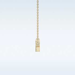 Flower Moissanite Necklace – 0.123 CT Round Cut in 14K/18K Gold