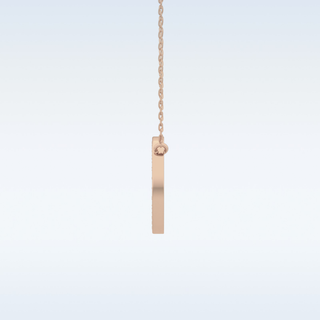 Custom A Letter Moissanite Necklace – 0.17 CT Round Cut in 14K/18K Gold 5