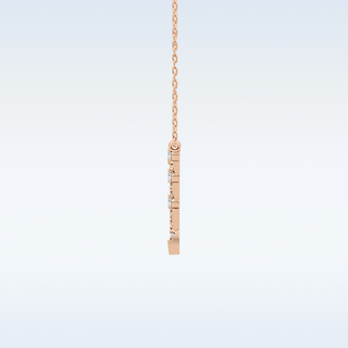 Beautiful V-Shaped Moissanite Necklace – 0.12 CT Round Cut in 14K/18K Gold 21